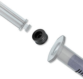 Syringe plunger removed from syringe
